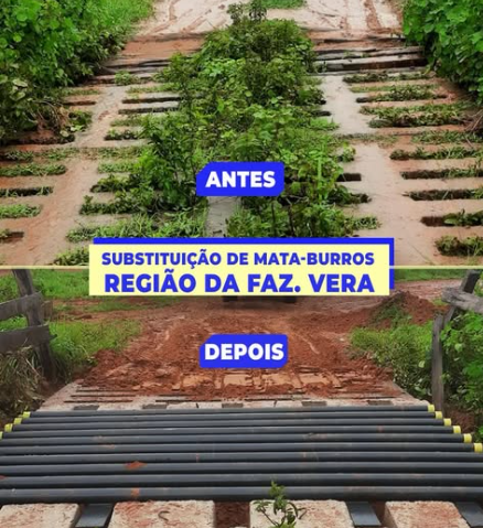 Imagem de compartilhamento para o artigo Prefeitura de Alcinópolis investe em segurança e acessibilidade com substituição de mata-burros na área rural da MS Todo dia